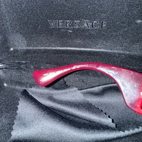 Versace Women's Bold Pink Sunglasses - Picture 5 of 5